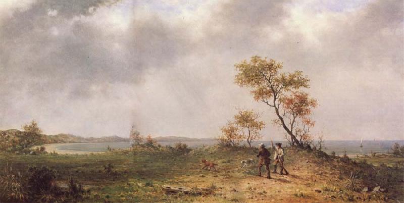 Martin Johnson Heade Zwei Jager in einer Landschaft Germany oil painting art
